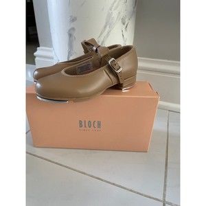 NEW BLOCH Merry Jane Tap Dance Ballet Tan Nude Beige Girls Shoes S0352G size 10